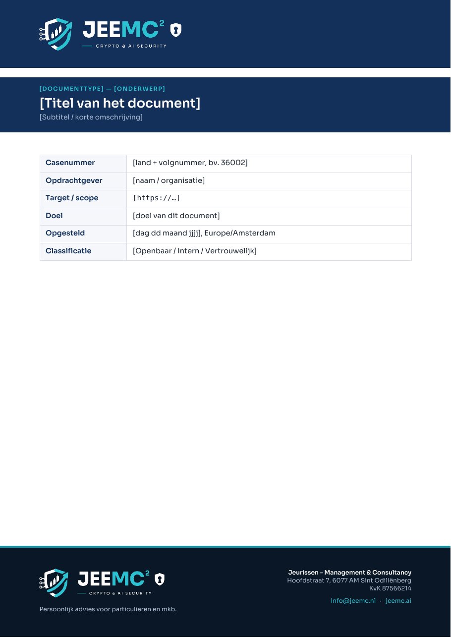 Documentsjabloon